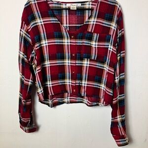 Passport Red and Blue Plaid Button-Down Shirt